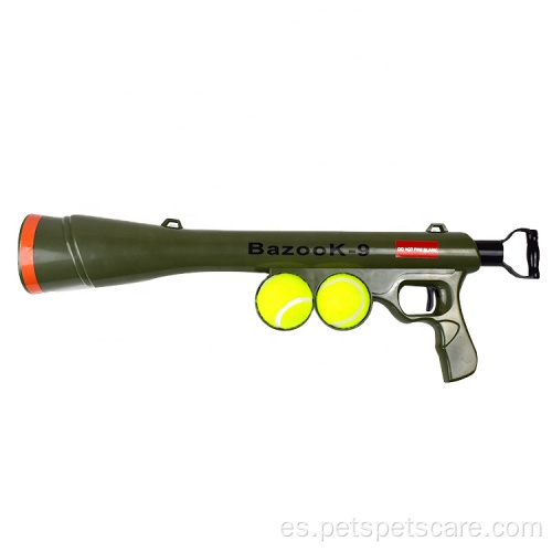 Pistola lanzador de pelotas de tenis de juguete de entrenamiento de perros ABS